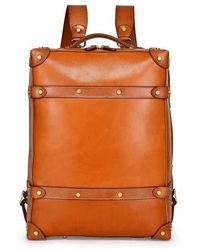 Old Trend - Speedwell Small Leather Trunk Backpack - Lyst