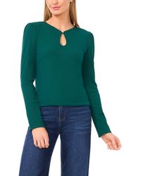 Cece - Keyhole Rib Top - Lyst