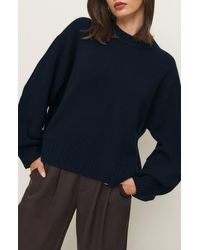 Reformation - Cove Oversize Crewneck Cashmere Blend Sweater - Lyst