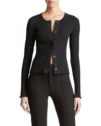 Vince - Fitted Rib Cardigan - Lyst