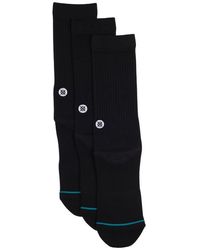 Stance - Icon 3-pack Crew Socks In Black At Nordstrom Rack - Lyst