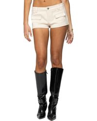 Edikted - Terra Cargo Micro Shorts - Lyst