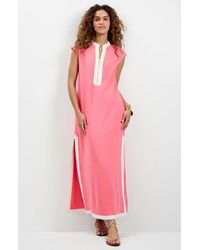 Trina Turk - Nuvola Zip-Front Midi Dress - Lyst
