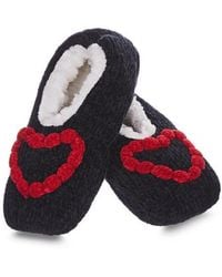 Memoi - Cozy Heart Chenille Slipper Socks - Lyst