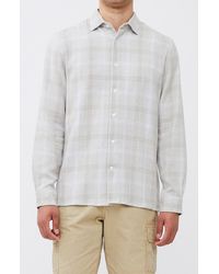 French Connection - Barrow Dobby Check Button-up Shirt - Lyst
