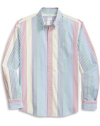 Brooks Brothers - Friday Regular Fit Butcher Stripe Cotton Poplin Button-Down Shirt - Lyst