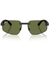 Ray-Ban - 60Mm Polarized Irregular Sunglasses - Lyst