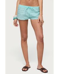 Edikted - Talula Cotton Eyelet Tie Drawstring Shorts - Lyst