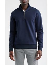 BOSS - Sidney Quarter Zip Pullover - Lyst