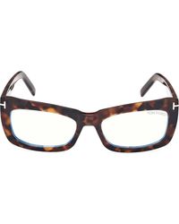 Tom Ford - 55Mm Rectangular Light Blocking Glasses - Lyst