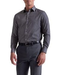 Bugatchi - Julian Shaped Fit Check Cotton Button-Up Shirt - Lyst