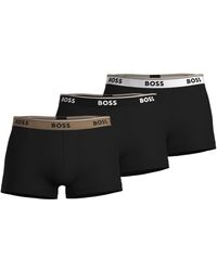 BOSS - Assorted 3-pack Power Cotton Stretch Jersey Trunks - Lyst