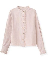 Cartolina Nantucket - Percy Seersucker Button Up Shirt - Lyst