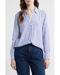 Rails - Wren Stripe Button-Up Shirt - Lyst