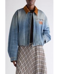 Acne Studios - Padded Denim Bomber Jacket - Lyst