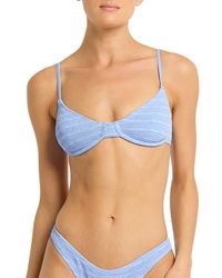 Bondeye - Gracie Stripe Underwire Balconette Bikini Top - Lyst