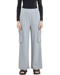 Grey Lab - Lab Stretch Cotton Knit Wide Leg Pants At Nordstrom - Lyst