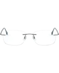 Ray-Ban - 52Mm Rectangular Optical Glasses - Lyst