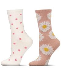 Memoi - Assorted 2-Pack Crew Socks - Lyst