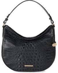 Brahmin - Small Kathleen Croc Embossed Leather Shoulder Bag - Lyst