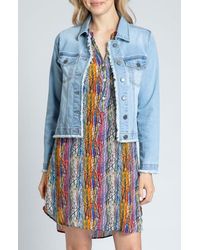Apny - Frayed Denim Jacket - Lyst