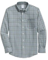 Brooks Brothers - Regular Fit Check Non-Iron Stretch Button-Down Shirt - Lyst