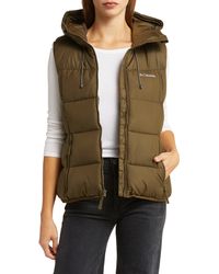 Columbia - Pike Lake Ii Water Repellent Hooded Puffer Vest - Lyst