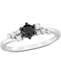 Julianna B - 5/8Ct T.W. & Diamond Cluster Ring 14K - Lyst