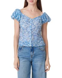 Habitual - Seamed Button-Up Top - Lyst