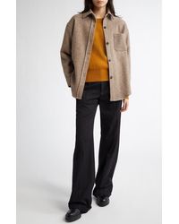 Johnstons of Elgin - Oversized Cashmere-Wool Button-Up Shirt - Lyst