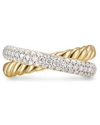 David Yurman - Crossover Two-Row Ring - Lyst