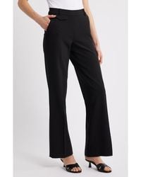 Anne Klein - High Waist Wide Leg Pull-On Pants - Lyst