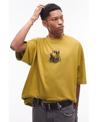 TOPMAN - Extreme Oversize Dove Graphic T-shirt - Lyst