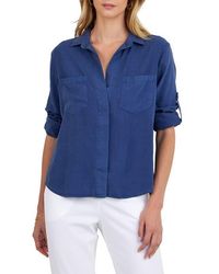 Bella Dahl - Split Back Button-Up Shirt - Lyst