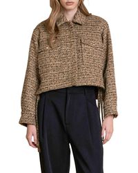 Endless Rose - Side Tie Crop Tweed Jacket - Lyst
