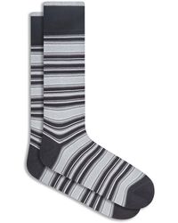 Bugatchi - Stripe Dress Socks - Lyst