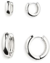 Nordstrom - Demi Fine Set Of 2 huggie Hoop Earrings - Lyst
