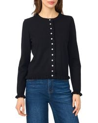 Cece - Ruffle Trim Cardigan - Lyst