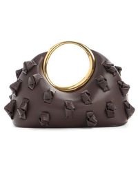 Jacquemus - Le Petite Calino Knot Embellished Leather Top Handle Bag - Lyst