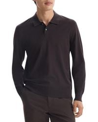 Theory - Goris Long Sleeve Polo - Lyst