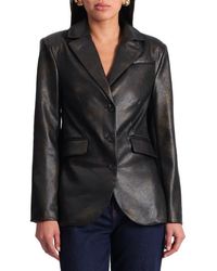 Bagatelle - Faux Leather Blazer - Lyst