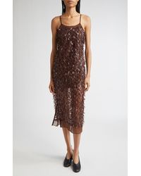 3.1 Phillip Lim - Sequin Fringe Slip Dress - Lyst