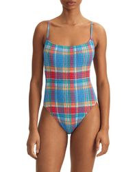 Polo Ralph Lauren - Kennedy Smocked One-Piece Swimsuit - Lyst