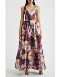 Julia Jordan - Floral Print Mikado Gown - Lyst