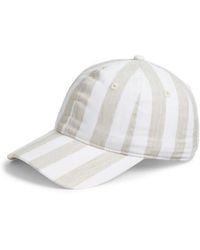 Echo - Cassis Stripe Cotton Baseball Cap - Lyst