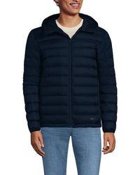 Lands' End - Packable Hooded Down Puffer Jacket - Lyst