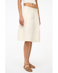 STAUD - London Stretch Cotton Skirt - Lyst