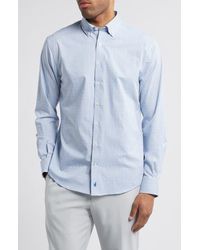 Johnnie-o - Koby Gingham Performance Button-Down Shirt - Lyst