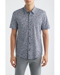 BOSS - Roan Slim Fit Short Sleeve Button-Up Shirt - Lyst