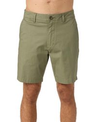 O'neill Sportswear - Jay Flat Front Stretch Cotton Chino Shorts - Lyst